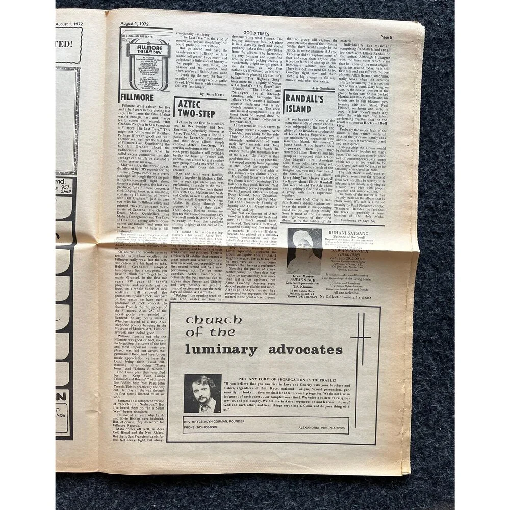 1970s High Times Underground Newspaper, Black Panther Party, Vintage Antique Co